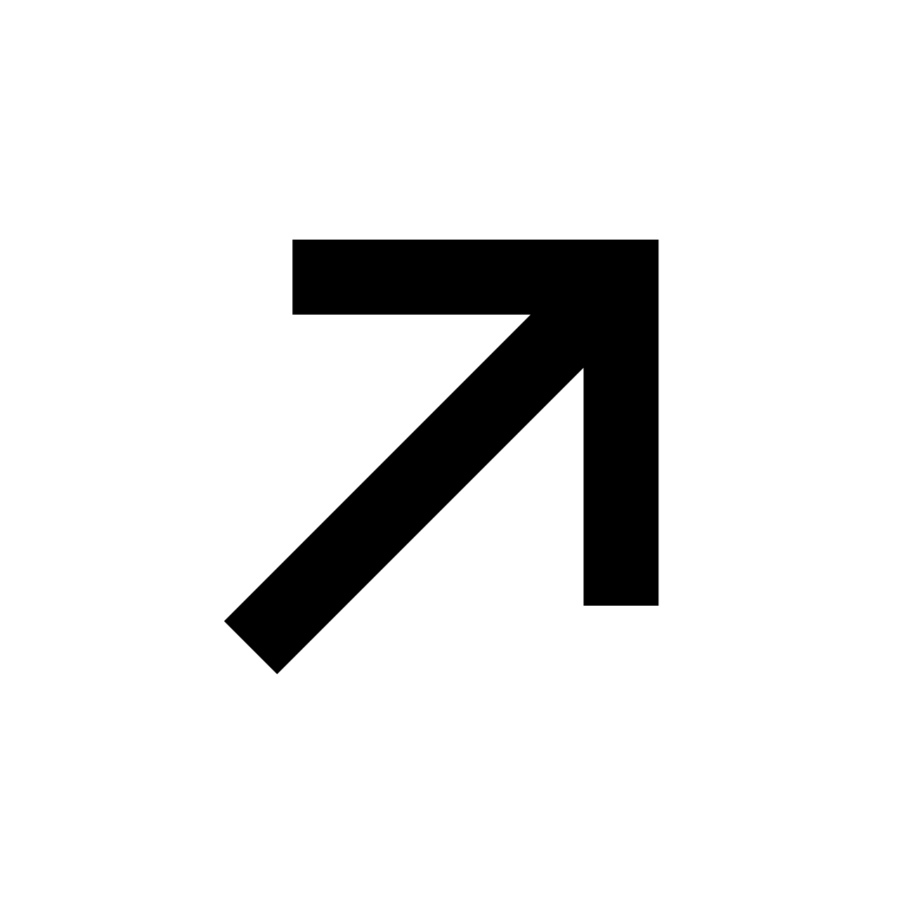 Diagonal arrow icon