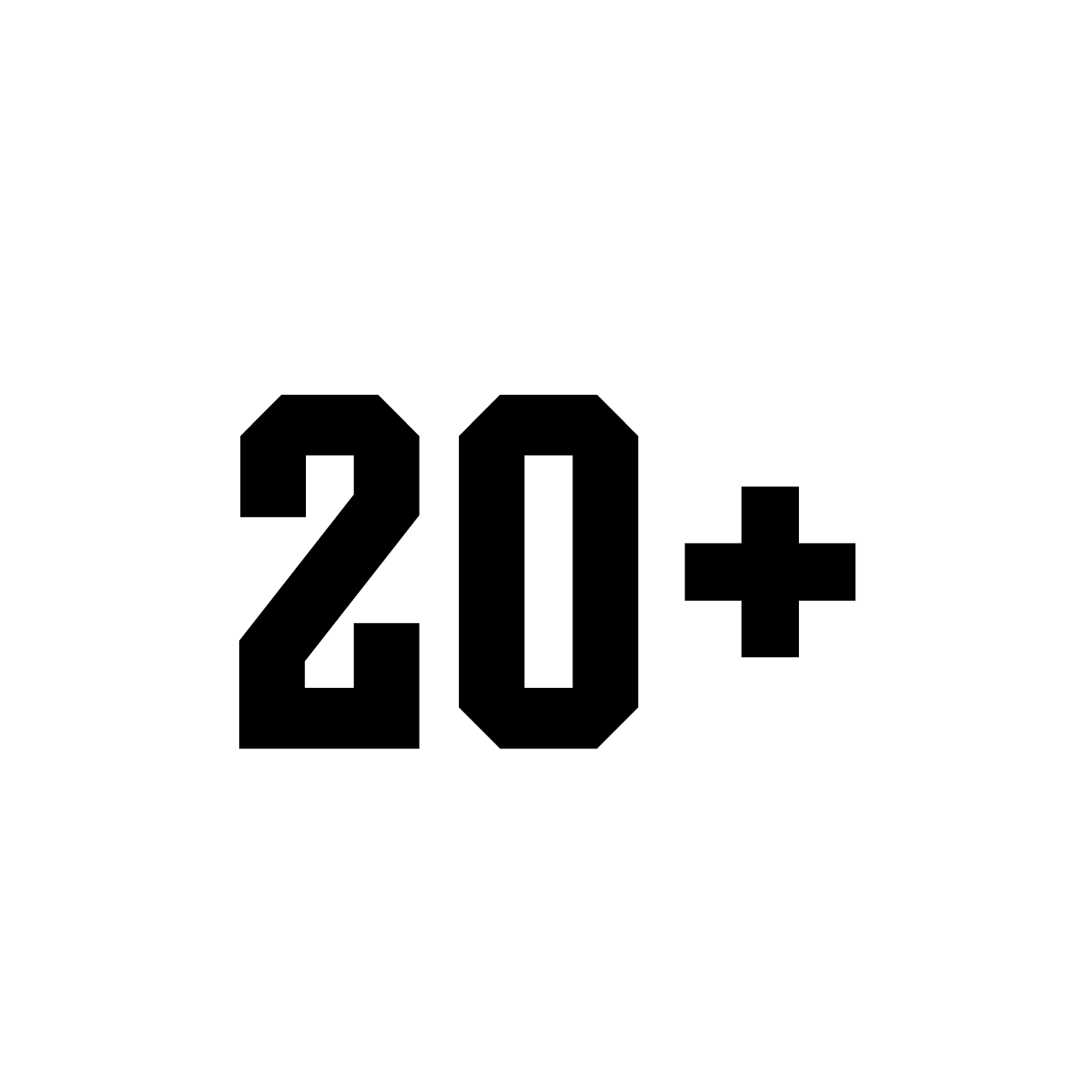 20 plus icon