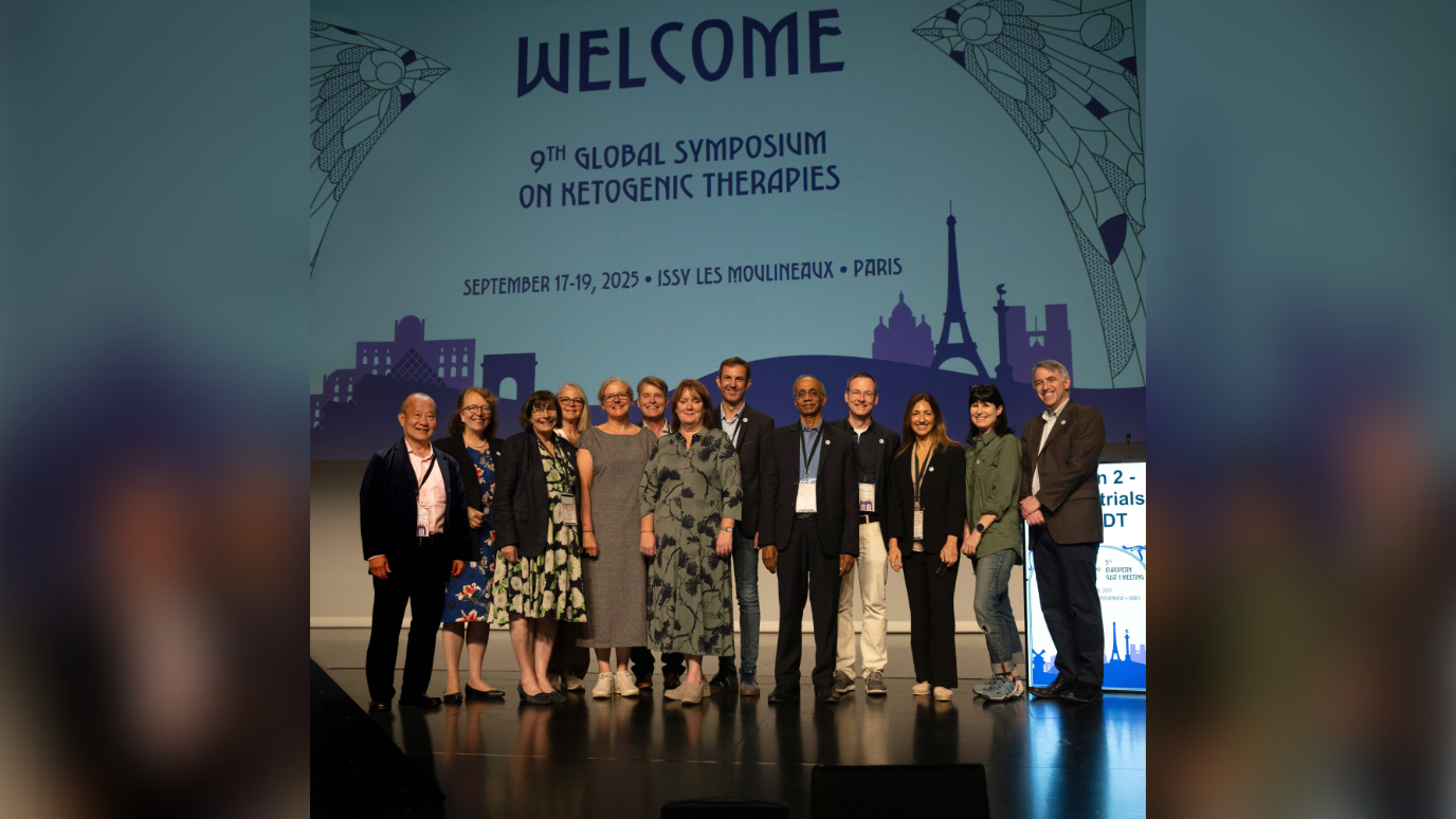 Robin Williams with group of people on stage at International Neurological Ketogenic Society (INKS) Exec conference Paris 2025 