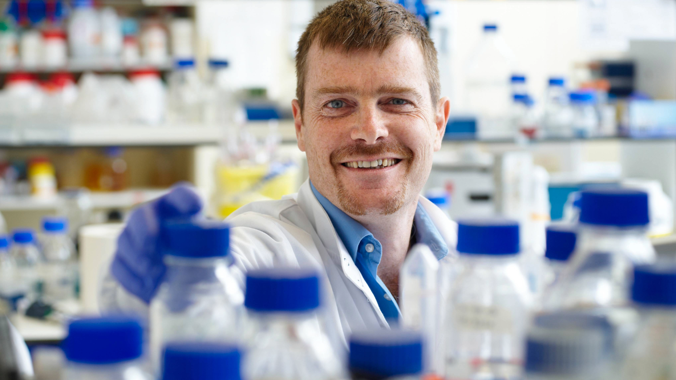 Robin in his lab 